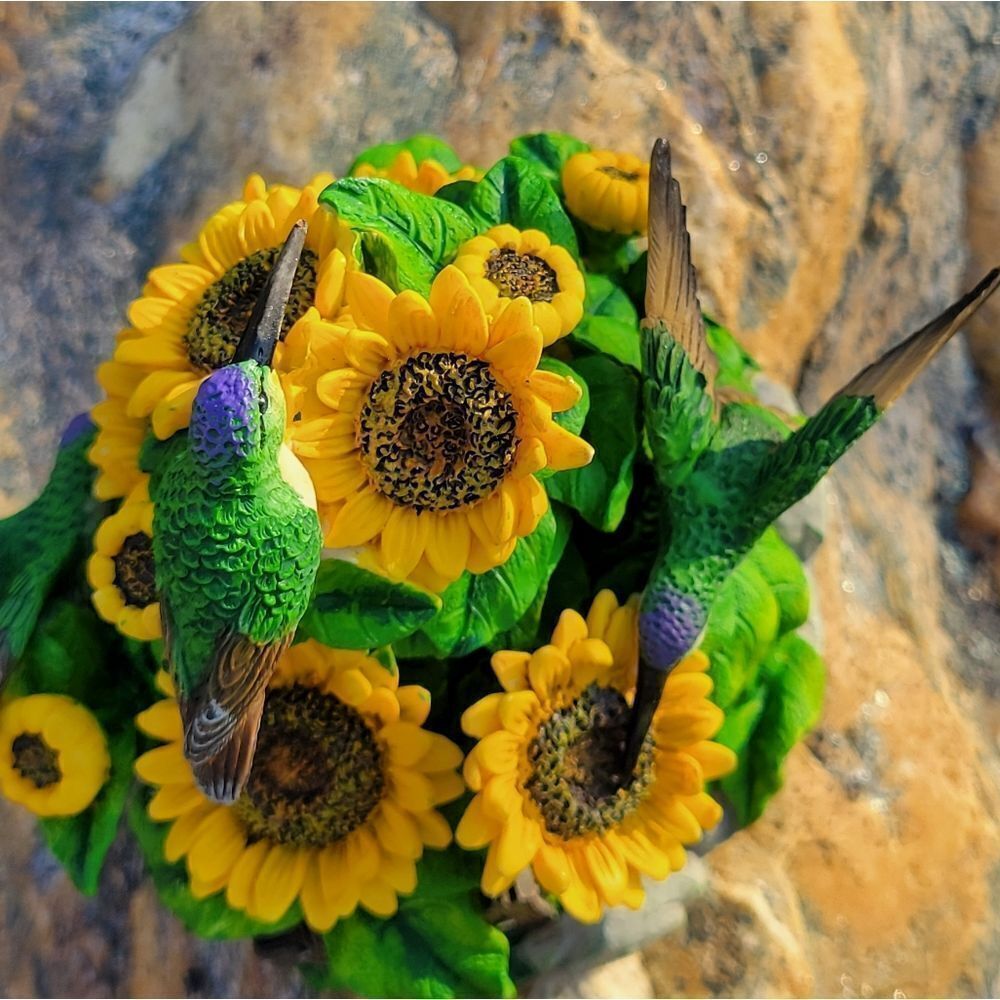 ‎Hummingbird Sunflower Trinket Box - Picture 15 of 15